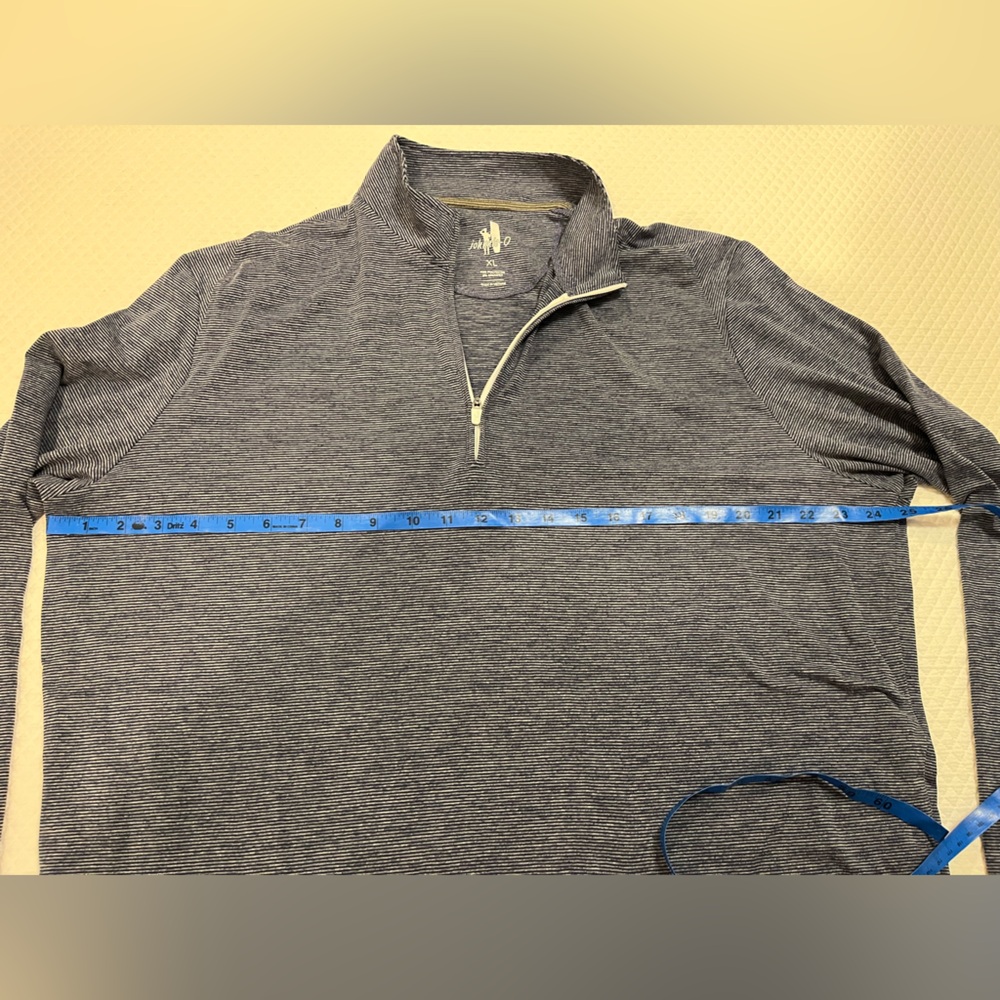 johnnie-O Vaughn 1/4 zip Navy/White